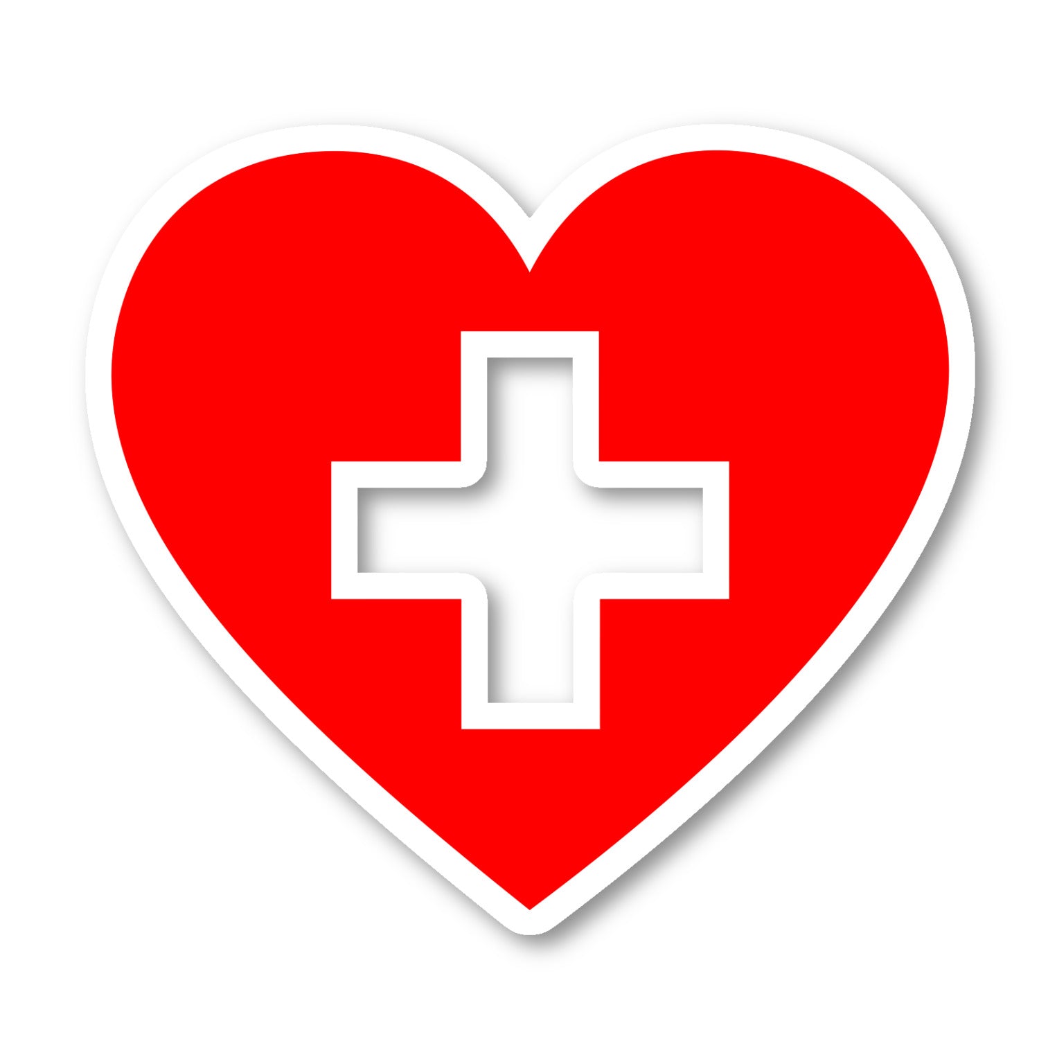 First Aid Medical Heart Doctors Vinyl Sticker