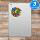 Rubiks Cube Vinyl Stickers
