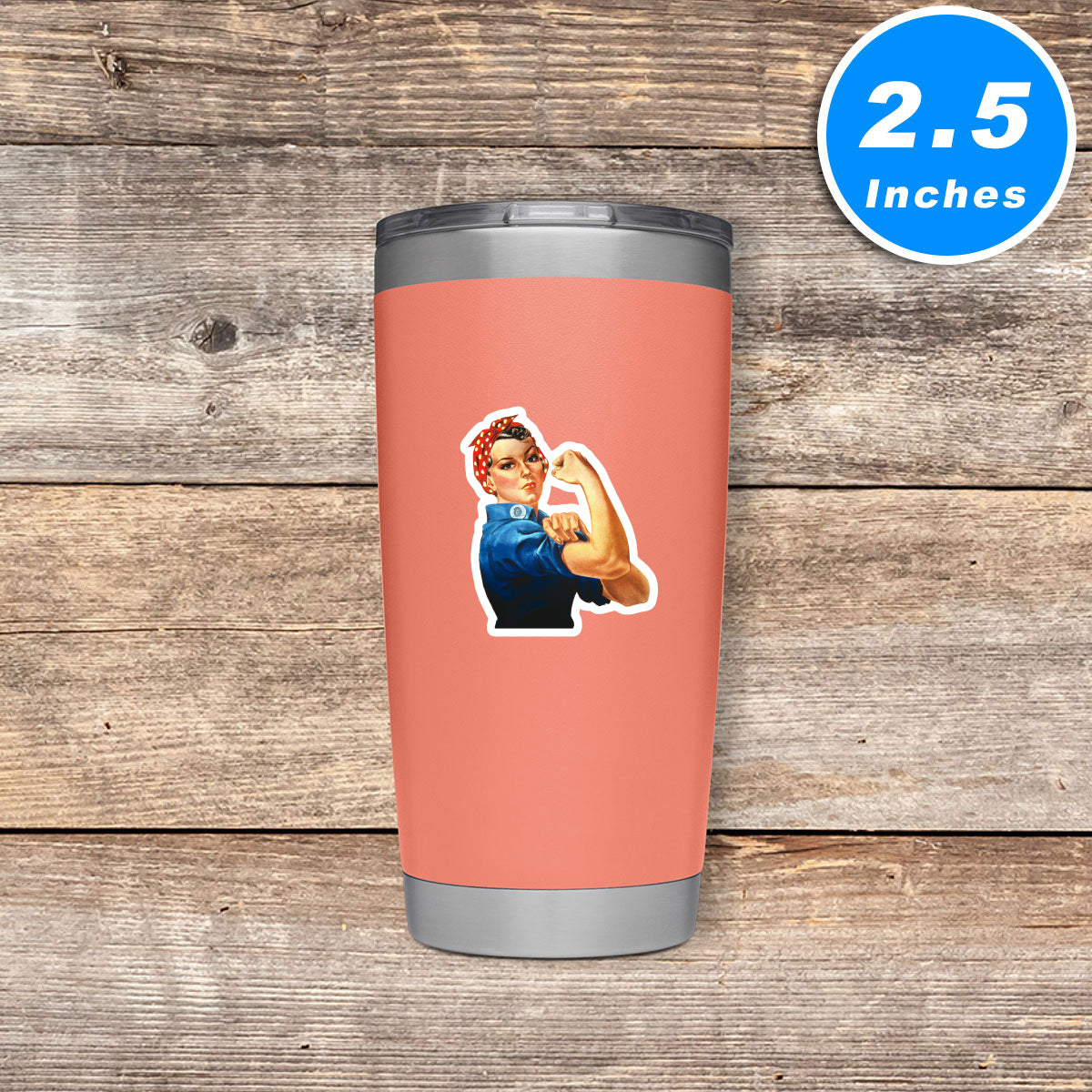 Rosie The Riveter Vinyl Stickers