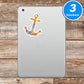 Colorful Anchor Vinyl Stickers