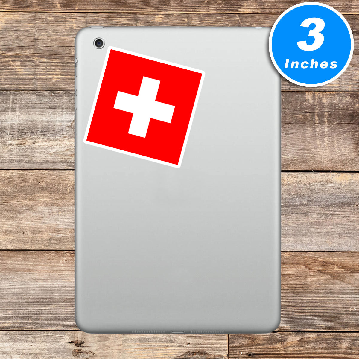 Switzerland Swiss Flag Vinyl Stickers