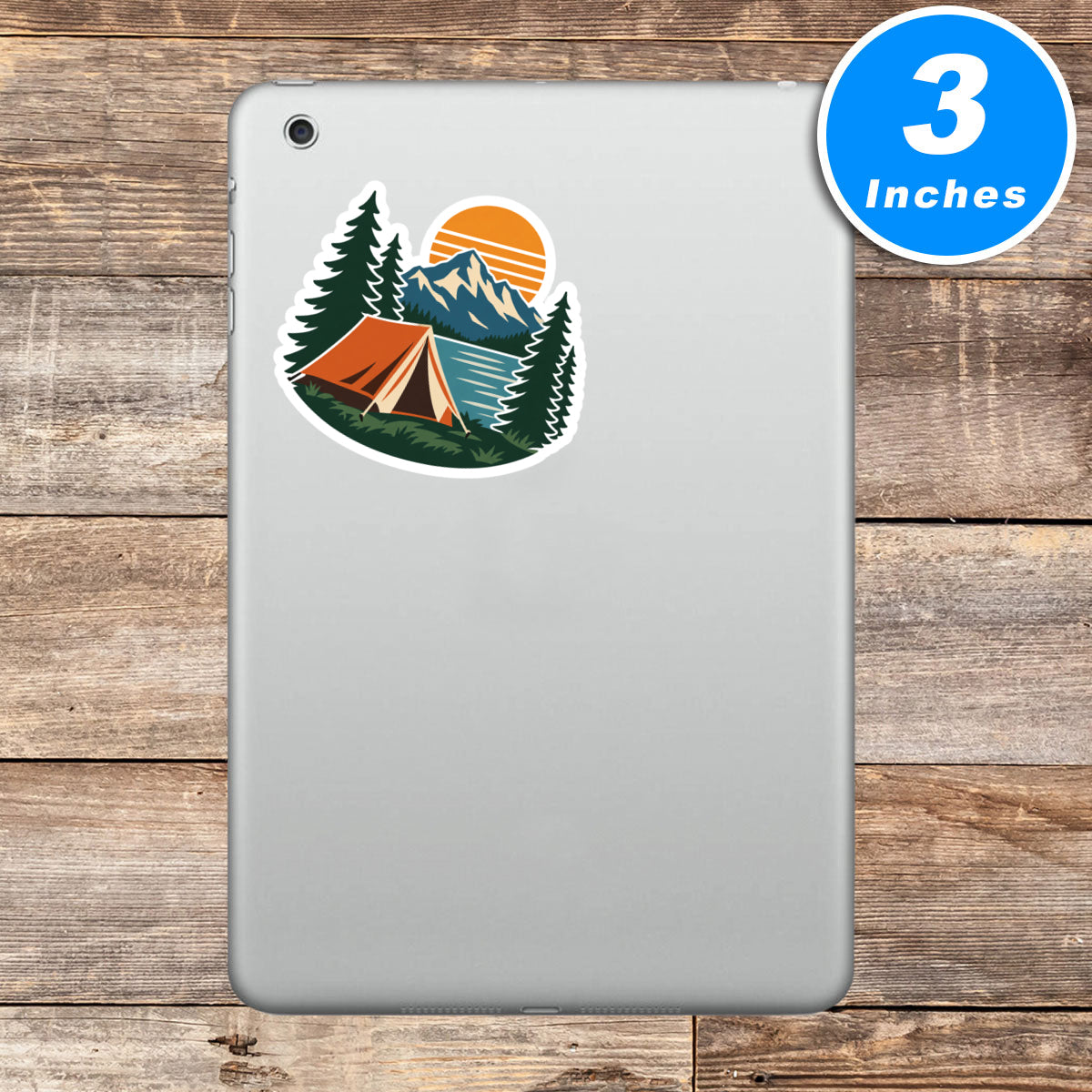 Retro Camping Stickers For Water Bottles Vinyl Stickers