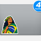 Brazilian Pride Stickers Vinyl Stickers