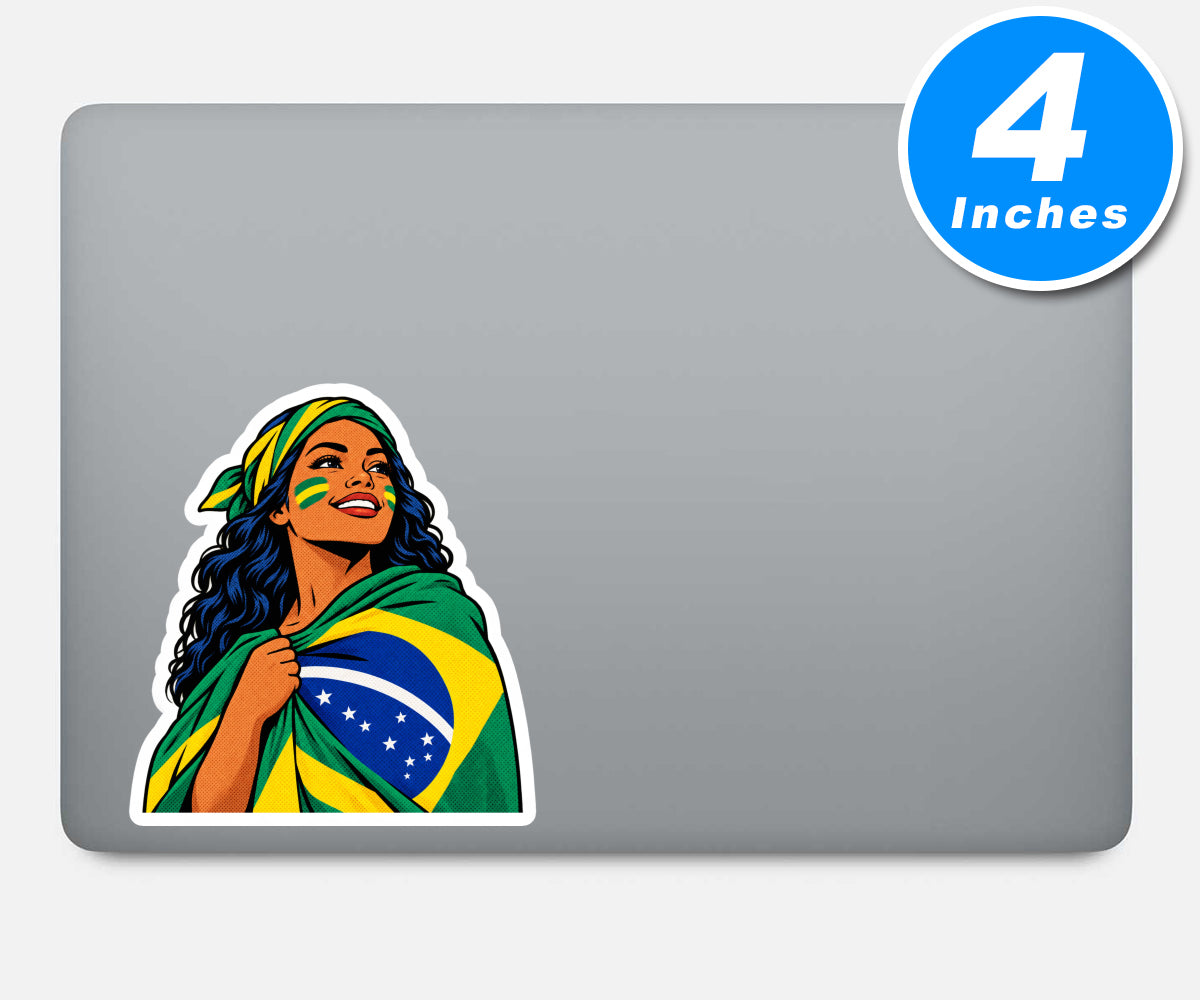 Brazilian Pride Stickers Vinyl Stickers