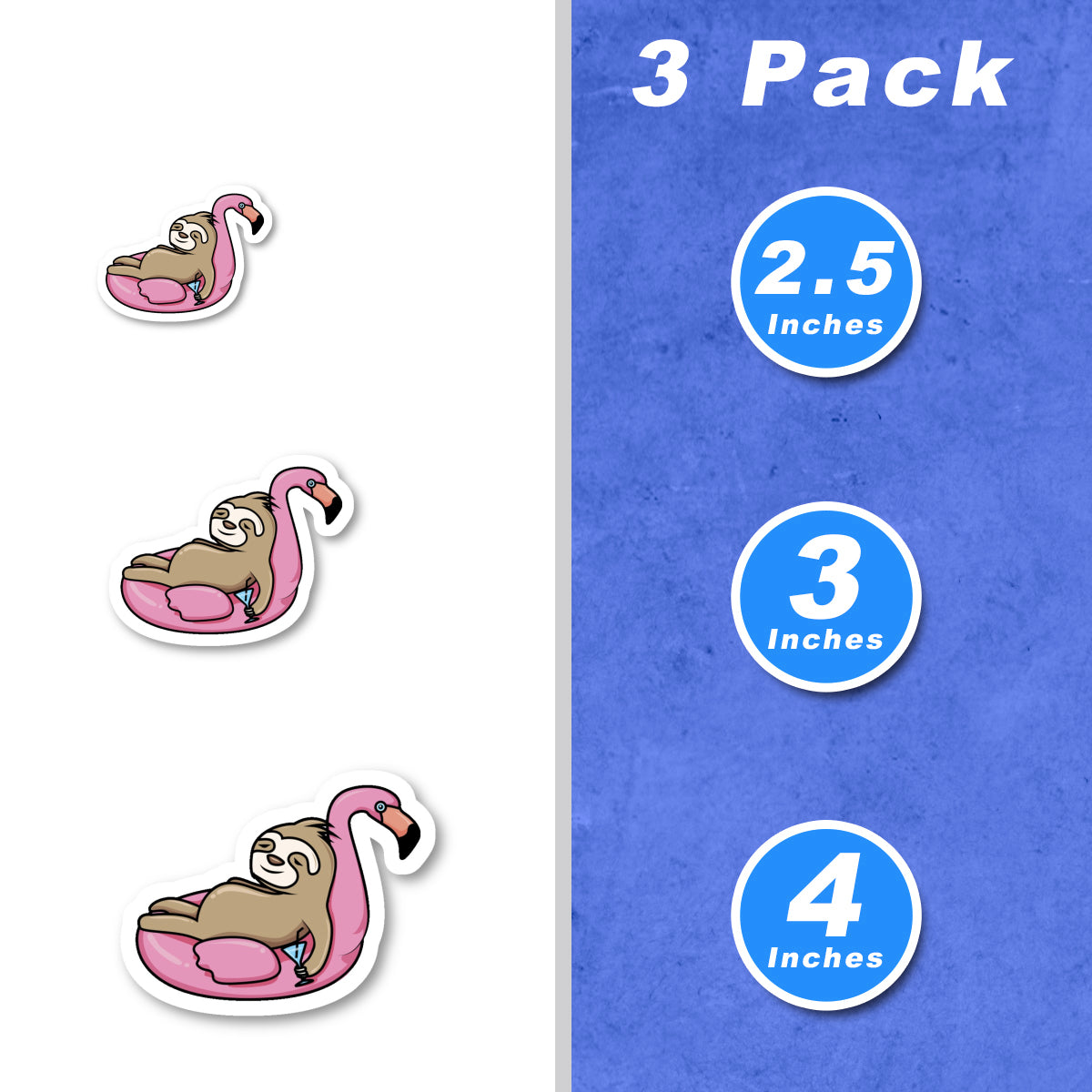 Sloth Vinyl Stickers