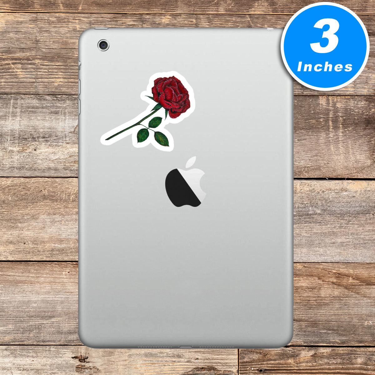 Red Rose Vinyl Stickers