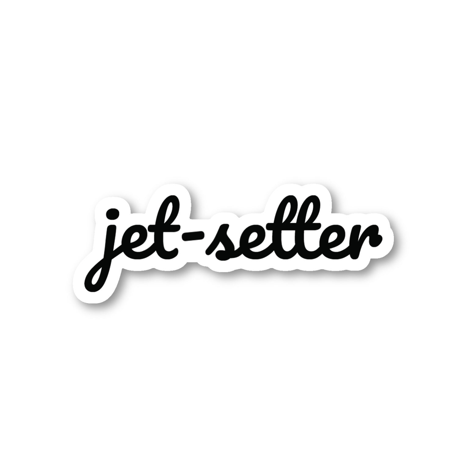 Jet Setter Vinyl Sticker