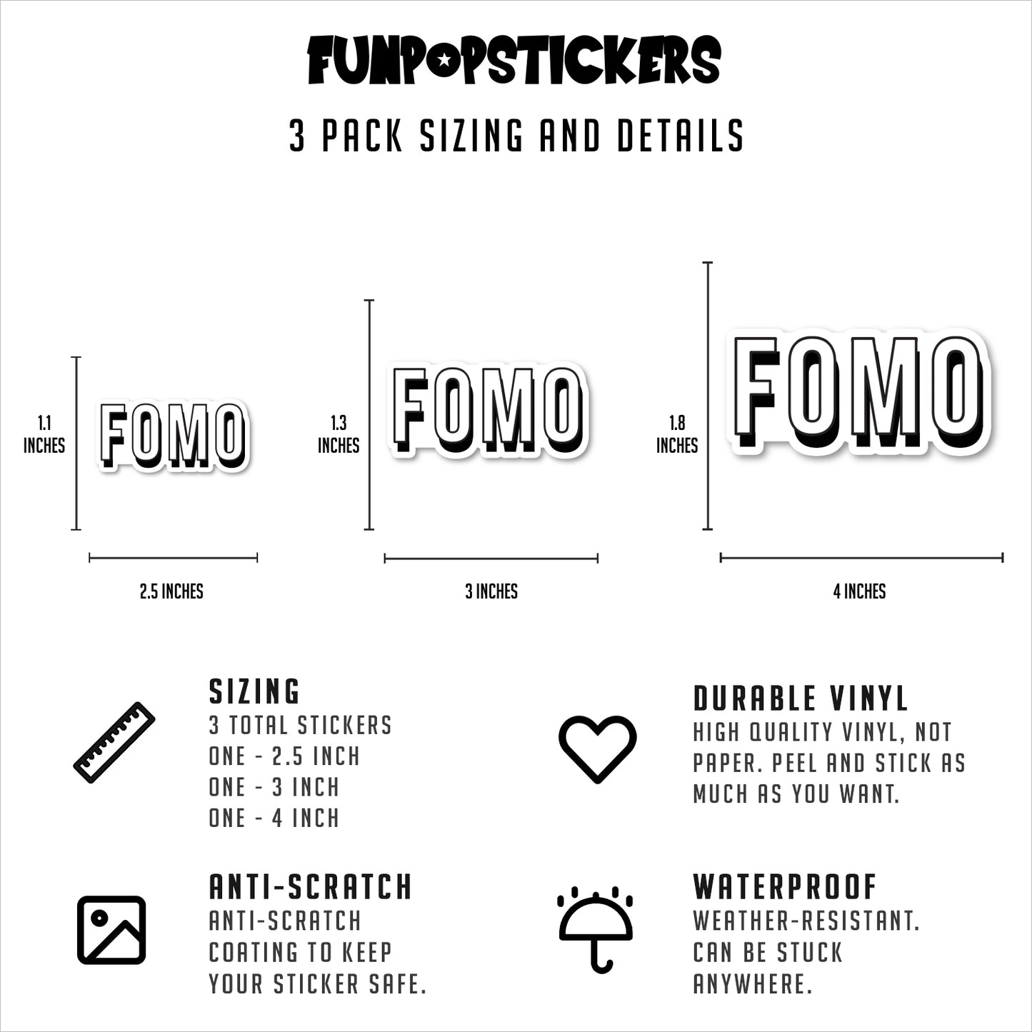 Fomo Vinyl Stickers