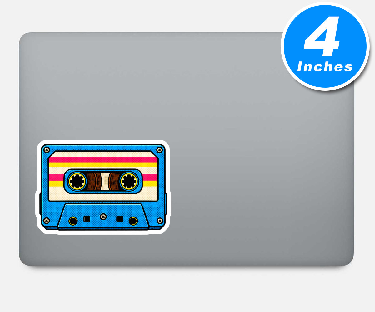 Retro Cassette Tape Music Sticker Vinyl Stickers