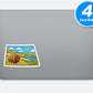North Dakota Vinyl Stickers