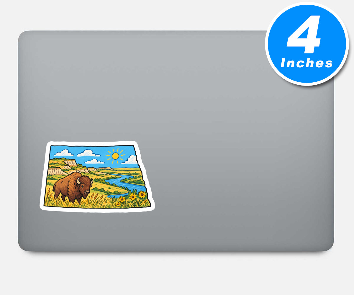 North Dakota Vinyl Stickers