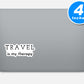 Travel Is My Therapy Vinyl Stickers