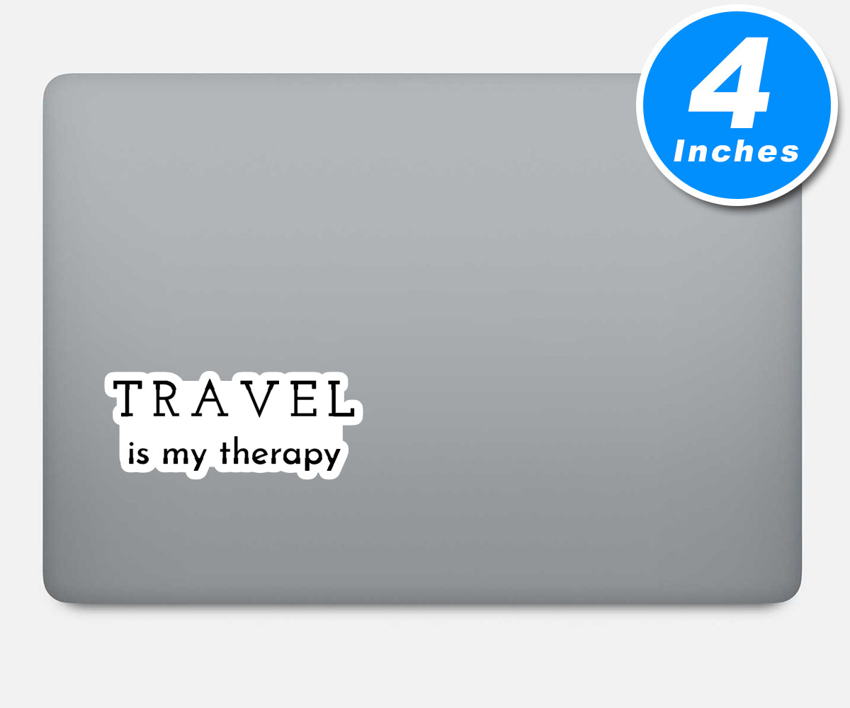 Travel Is My Therapy Vinyl Stickers