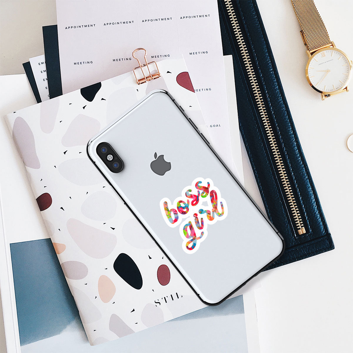 Boss Girl Vinyl Stickers