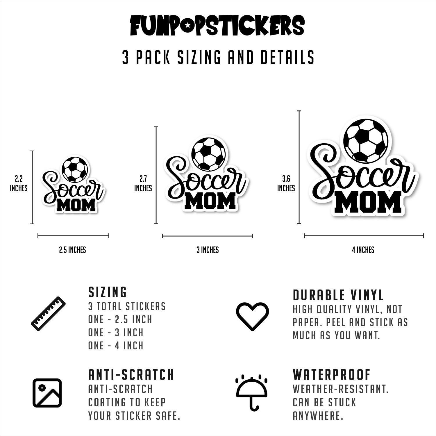 Soccer Mom Vinyl Stickers