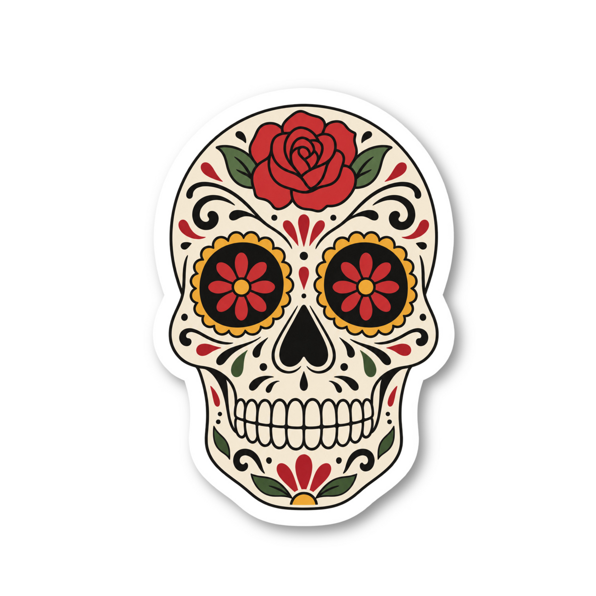 Da De Los Muertos Stickers Vinyl Sticker