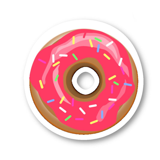 Pink Donut Vinyl Sticker