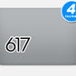 Boston Massachusetts 617 Area Code Vinyl Stickers