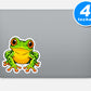 Frog Stickers Vinyl Stickers
