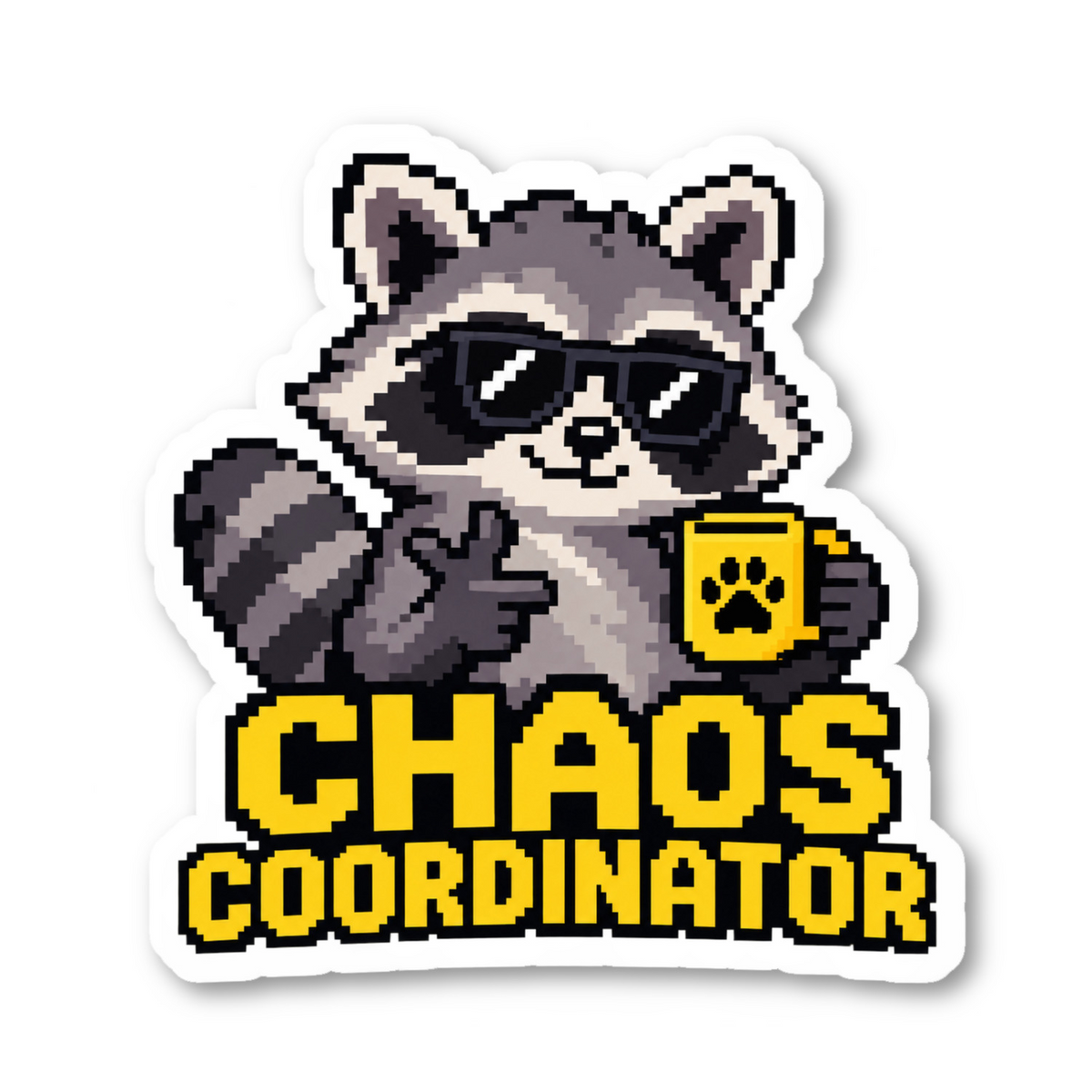 Chaos Coordinator Quote Vinyl Sticker