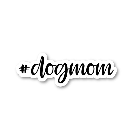 Hashtag Dog Mom Vinyl Sticker