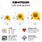 Sunflower Stickers Vinyl Stickers