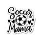 Soccer Mama Hearts Vinyl Sticker