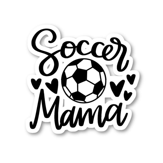 Soccer Mama Hearts Vinyl Sticker