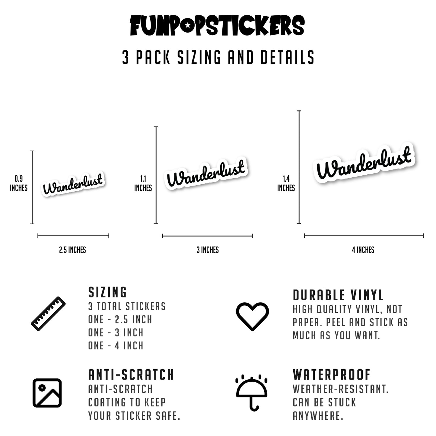 Wanderlust Vinyl Stickers