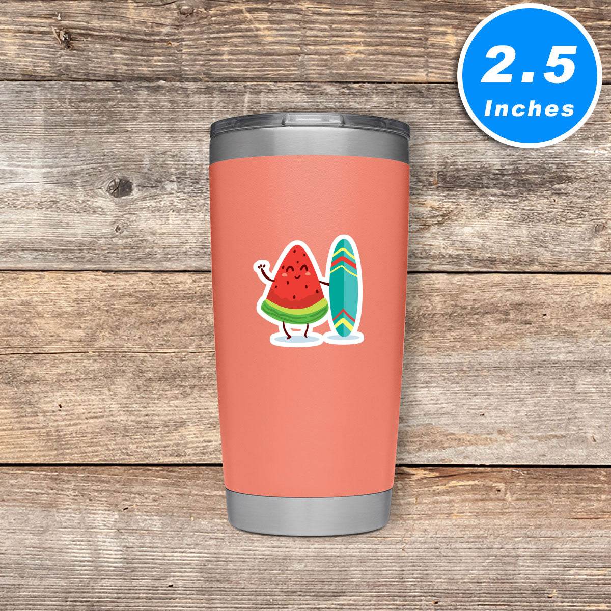Watermelon Surboarding Vinyl Stickers