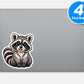 Raccoon Stickers Vinyl Stickers