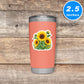 Watercolor Sunflower Garden Sticker Vinyl Stickers