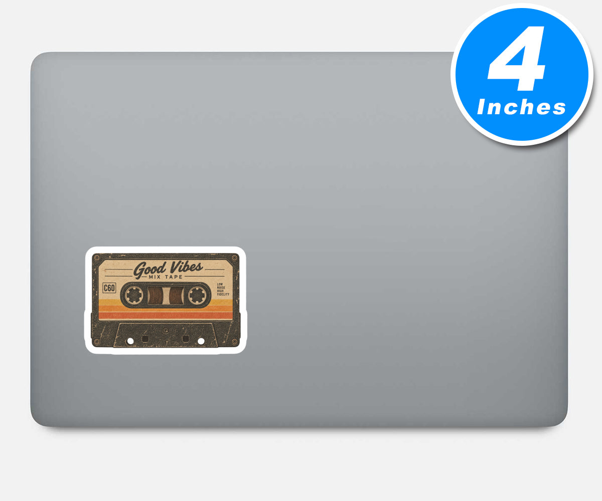 Cassette Vinyl Stickers