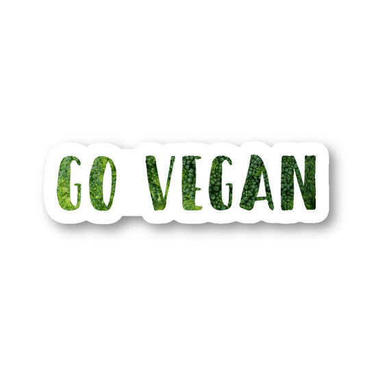 Go Vegan Vinyl Sticker