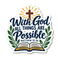 Inspirational Bible Verse Stickers Vinyl Sticker