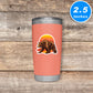 California Bear Sunset Sticker Vinyl Stickers