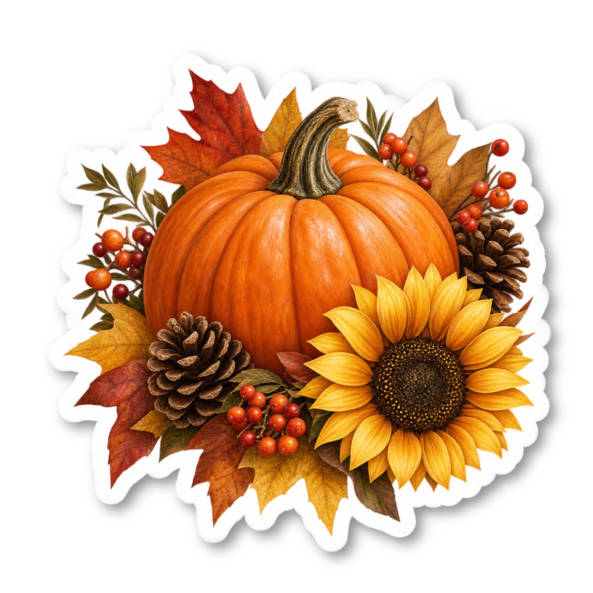 Fall Decor Vinyl Sticker