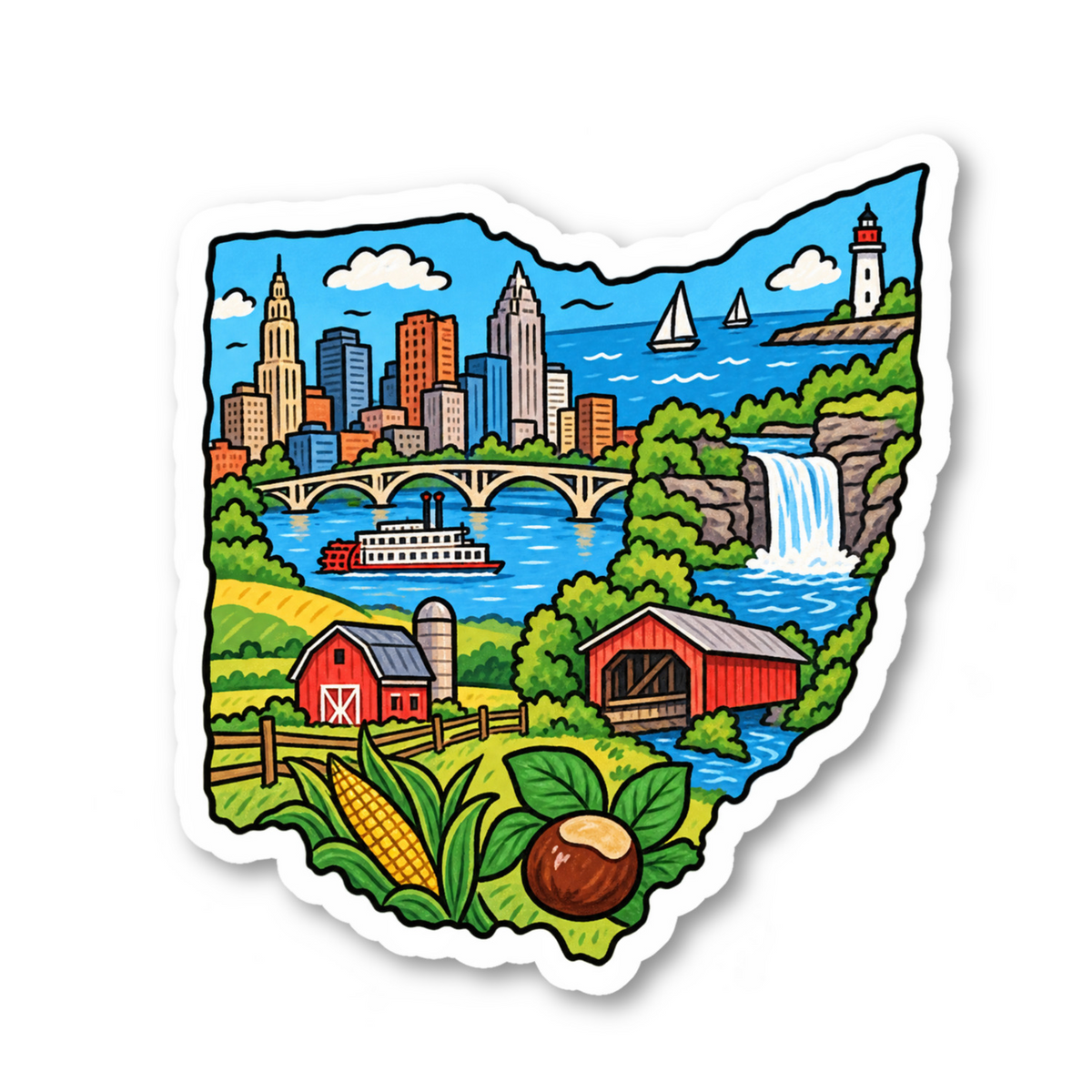 Ohio Vinyl Sticker