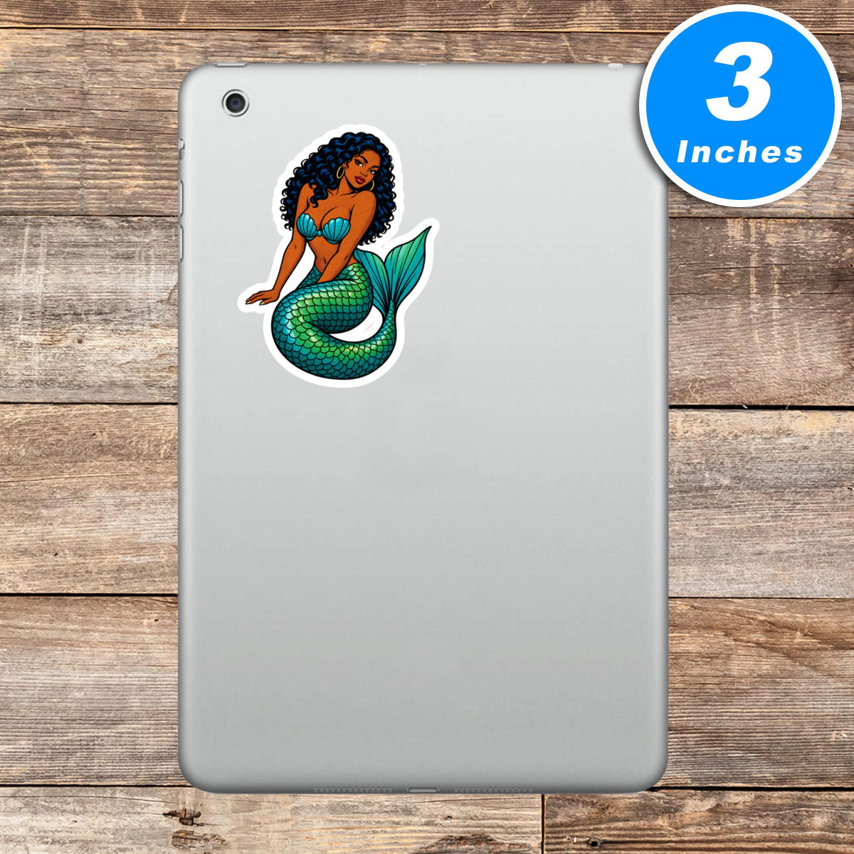 Black Mermaid Stickers Vinyl Stickers