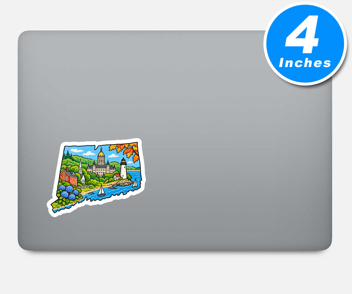 Connecticut Vinyl Stickers