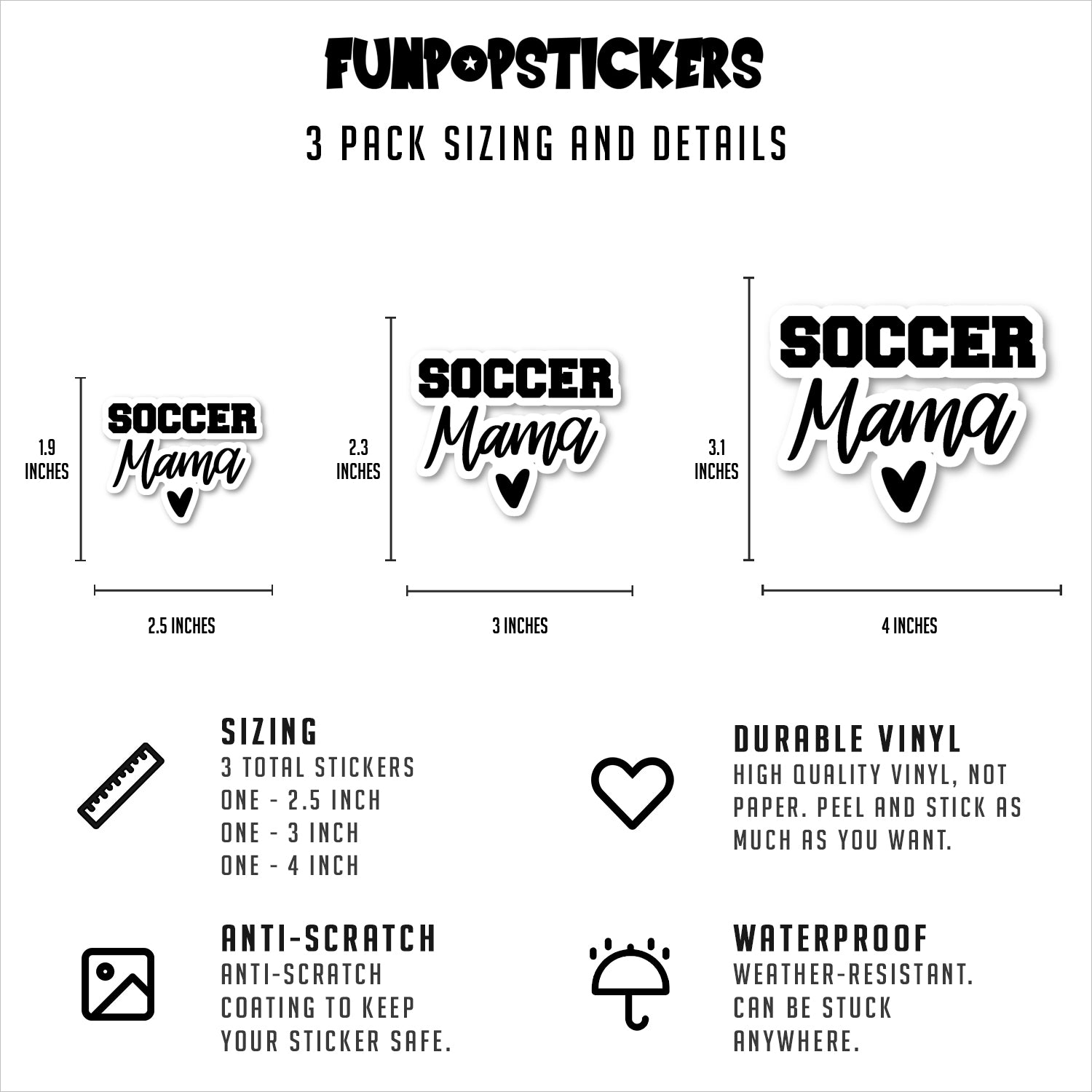Soccer Mama Vinyl Stickers