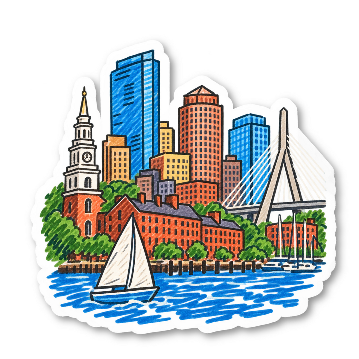 Boston Vinyl Sticker