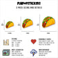 Latin Food Vinyl Stickers