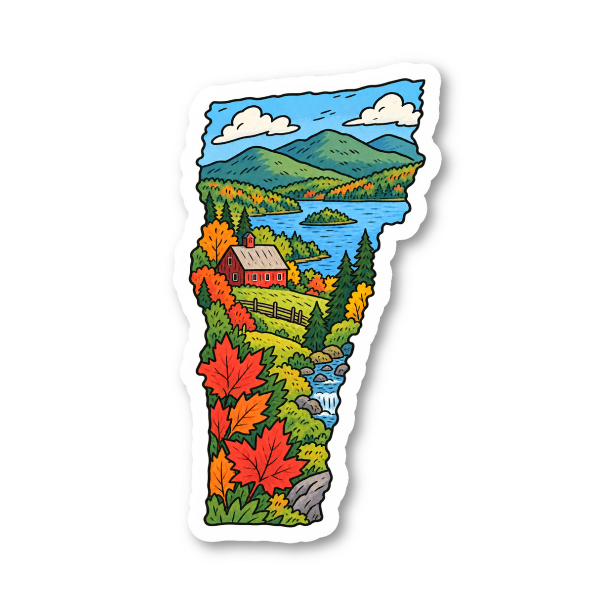 Vermont Vinyl Sticker