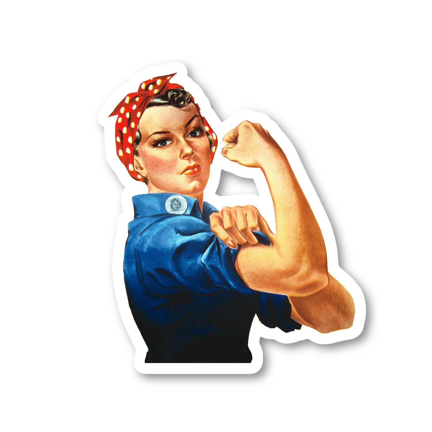 Rosie The Riveter Vinyl Sticker