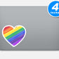 Pride Heart Rainbow Love Vinyl Stickers