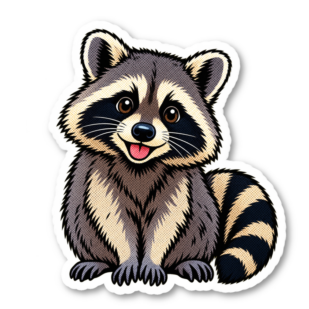 Raccoon Stickers Vinyl Sticker