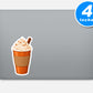 Fall Pumpkin Spice Latte Sticker Vinyl Stickers