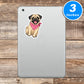 Cute Pug Dog Mom Sticker Vinyl Stickers