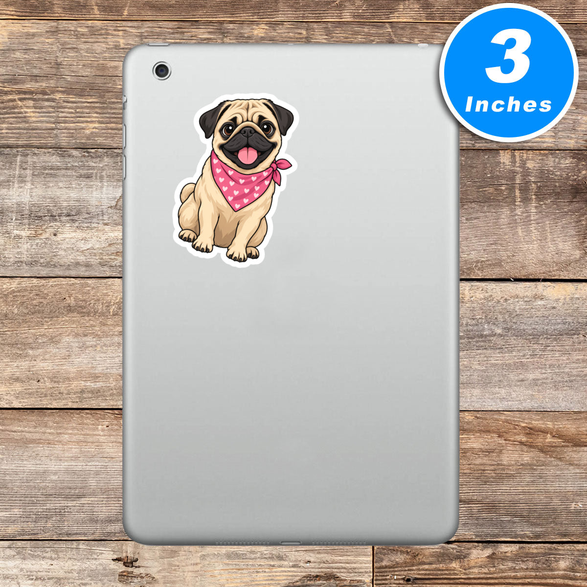 Cute Pug Dog Mom Sticker Vinyl Stickers